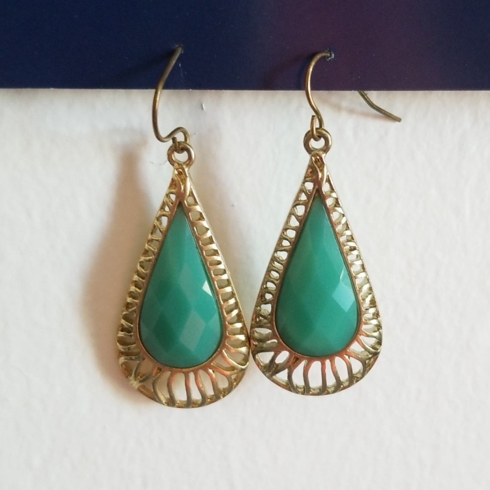 Turquoise teardrop earrings